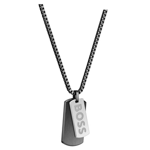 Boss Devon Tag Necklace