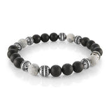 Italgem Steel Beads Stretch Bracelet
