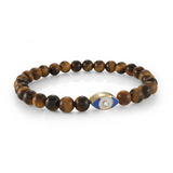 Italgem Steel Evil Eye Bead Bracelet