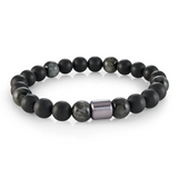 Italgem Steel Stretch Bead Bracelet