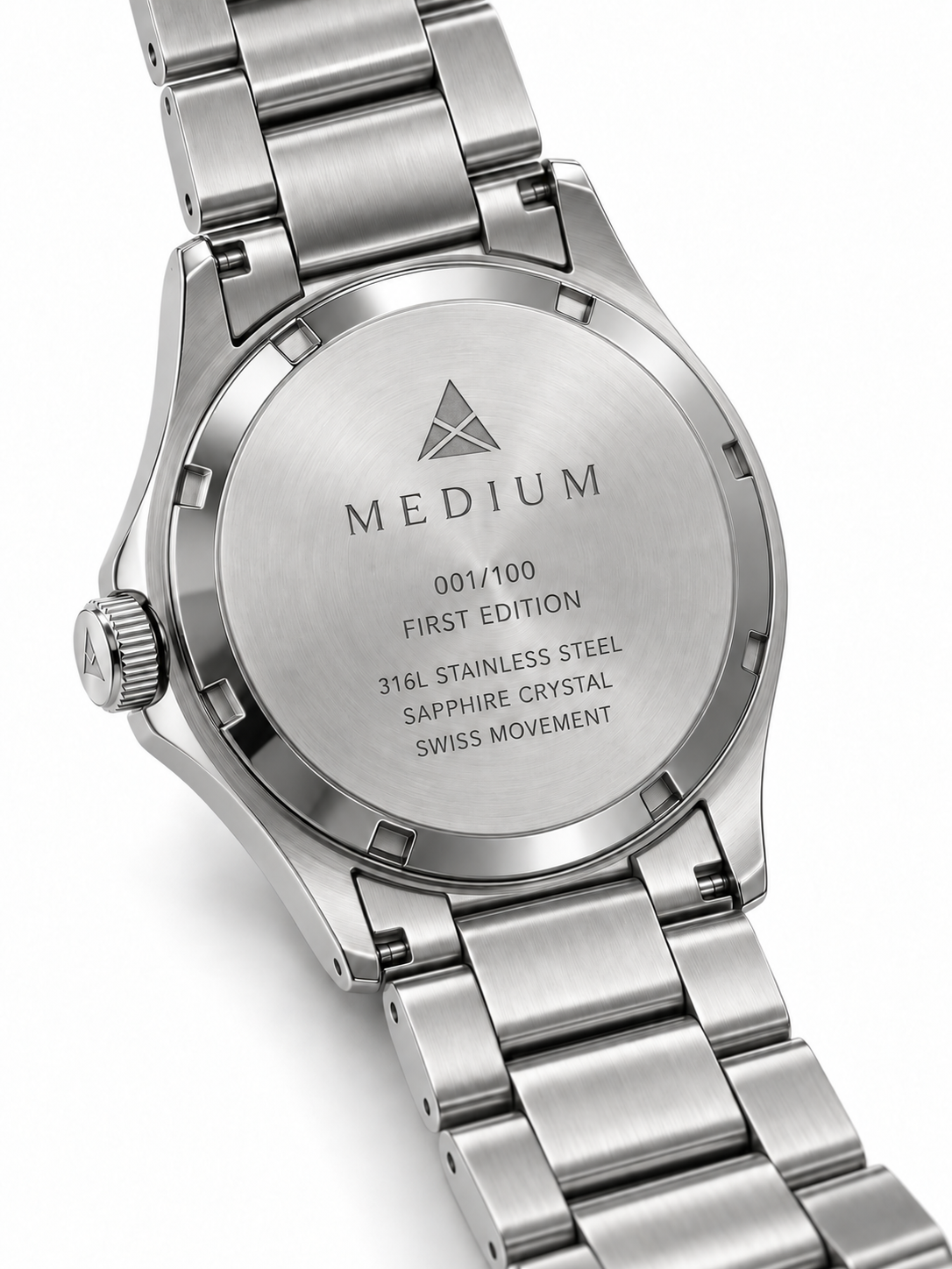 MEDIUM The Comeback First Edition 42 Steel Silver / Green – Numbered caseback