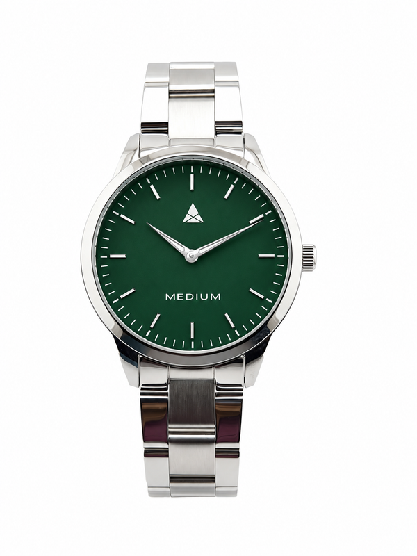 MEDIUM The Comeback First Edition 38 Steel Silver / Green – Front