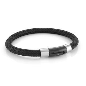 Italgem Steel 9MM Rubber Bracelet