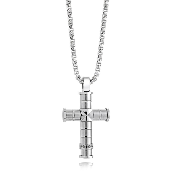 Italgem Brushed Cross Pendant