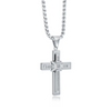 Italgem Domed-Centre Cross Necklace