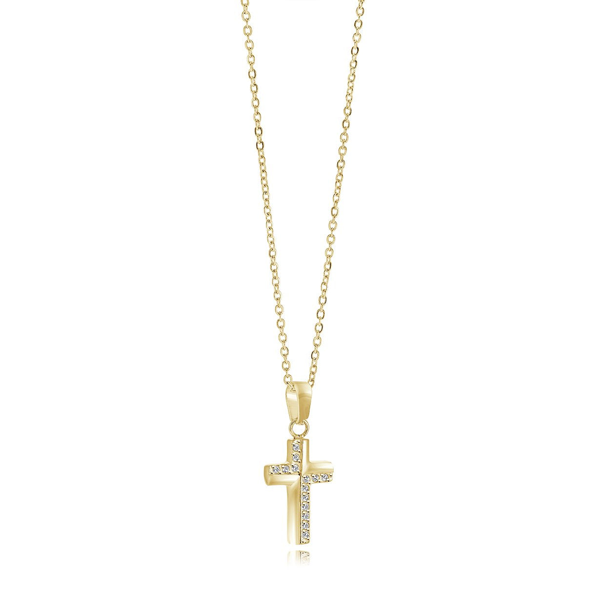 Italgem Micro Cross Necklace
