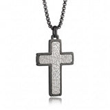 Italgem Steel Cross Necklace