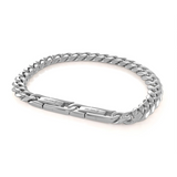 Italgem Steel 7.7MM Curb Bracelet