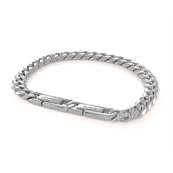 Italgem Steel 7.7MM Curb Bracelet