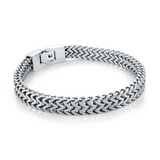 Italgem Steel Flat Franco Bracelet