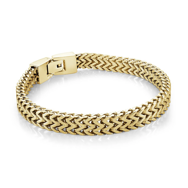 Italgem Steel Flat Franco Bracelet
