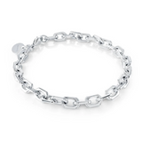 Italgem Steel Round Link Bracelet