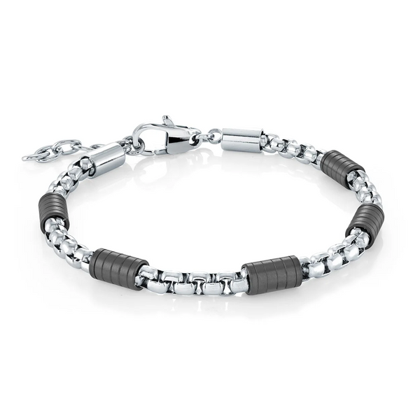 Italgem Stainless Steel Link Bracelet