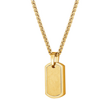 Italgem Steel Dog Tag Necklace
