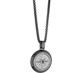 Italgem Steel North Star Compass Necklace