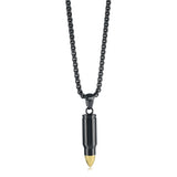 Italgem Steel Bullet Necklace
