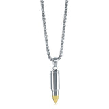 Italgem Steel Bullet Necklace