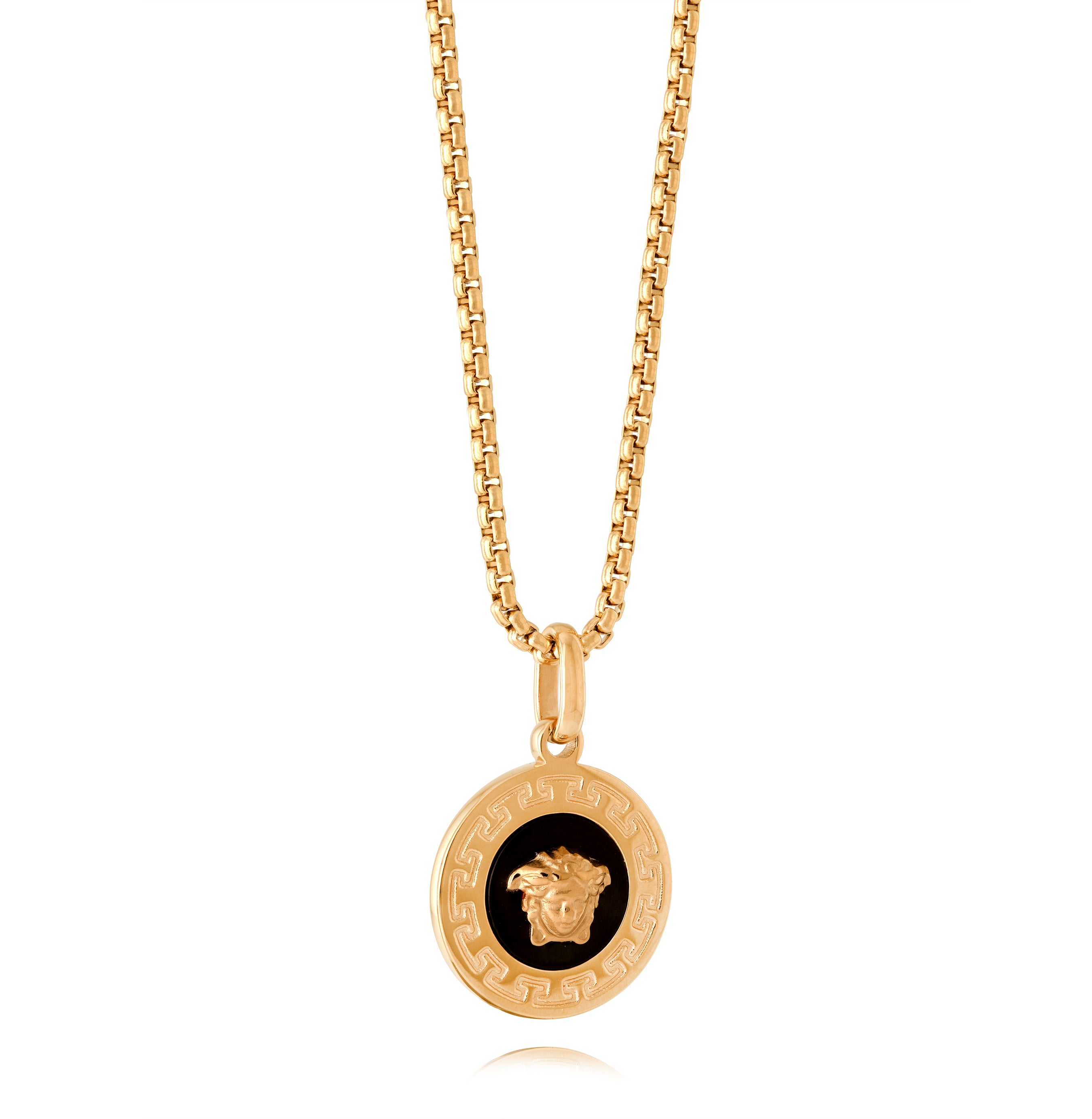Italgem Steel Medusa Round Pendant