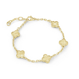 Italgem Lucky Clover Oval Link Bracelet