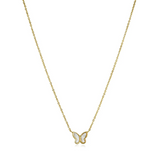 Italgem Steel Butterfly Necklace