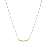Italgem Curved Bar Necklace