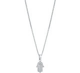 Italgem Steel Hamsa Necklace