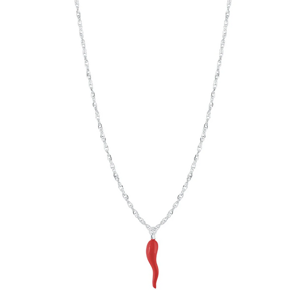Italgem Small Cornetto Pendant Necklace Ladies