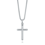 Italgem Steel Cross Necklace