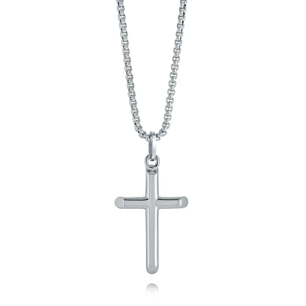 Italgem Steel Cross Necklace