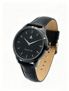 MEDIUM The Comeback 38 Leather All Black – Angled