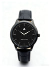 MEDIUM The Comeback 38 Leather All Black – Front