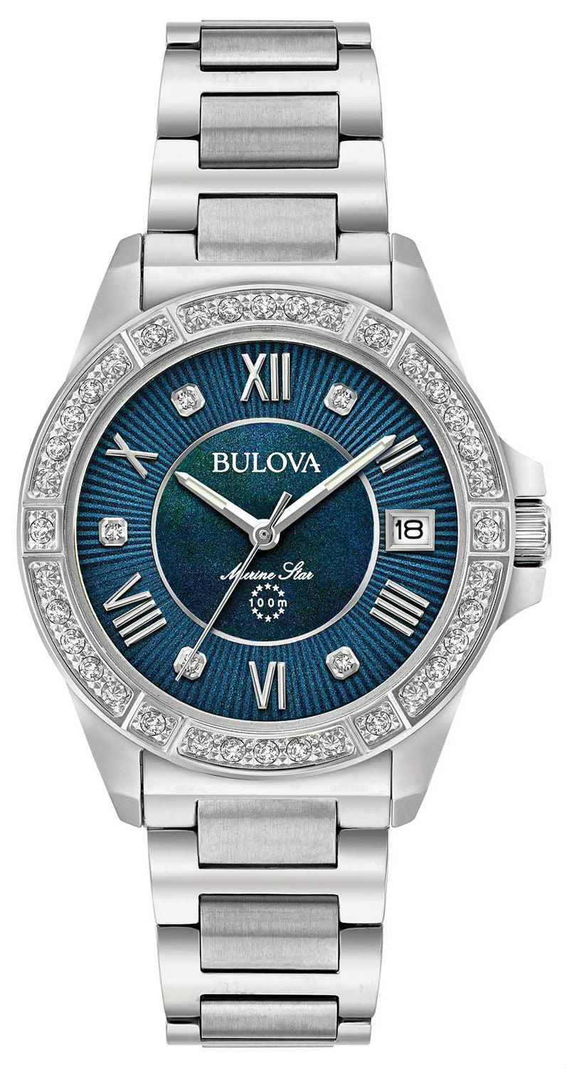Star Diamond Watch Bulova Marine Star Ladies Watch Bulova Ladies