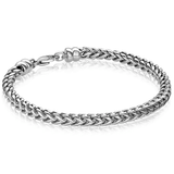 Italgem Steel 5MM Round Franco Bracelet