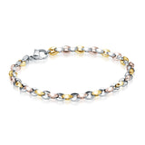 Italgem Steel 4.5MM Oval Bracelet