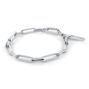 Italgem Steel U-link Polished Bracelet