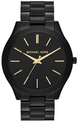 Michael Kors Unisex Slim Runway Black Watch Mk3221